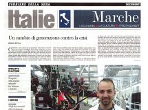 La prima pagina dell'inserto sul Corriere della sera