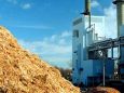 Una centrale a biomassa 