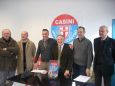 La squadra dell'Udc. Bertolotti è il primo a sinistra