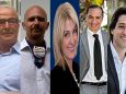 I 5 candidati sindaco per l'Elezioni Comunali di Grottammare 2013. Sandro Mariani, Andrea Crimella, Maria Grazia Concetti, Filippo Olivieri e Enrico Piergalini,