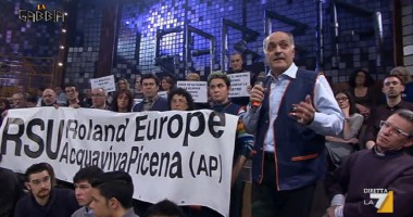 Delegazione Roland a 'La Gabbia'