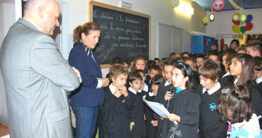 Gaspari in una scuola