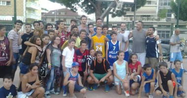 Foto di gruppo con Danilo Gallinari (foto di Leonardo delle Noci)