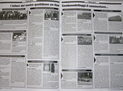 Le pagine del settimanale Riviera Oggi dedicate ai commenti dei lettori del quotidiano on line Sambenedettoggi.it