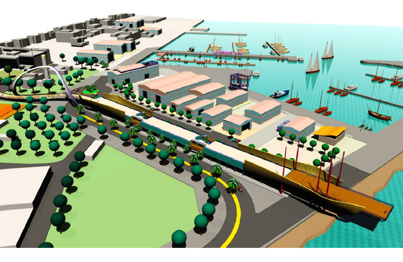 Nei disegni forniti dal Comune, ecco alcune progettualità possibili per il porto di San Benedetto