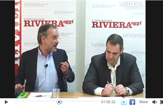 YouRiviera: un momento del dibattito tra De Vecchis e Urbinati sulla Megavariante