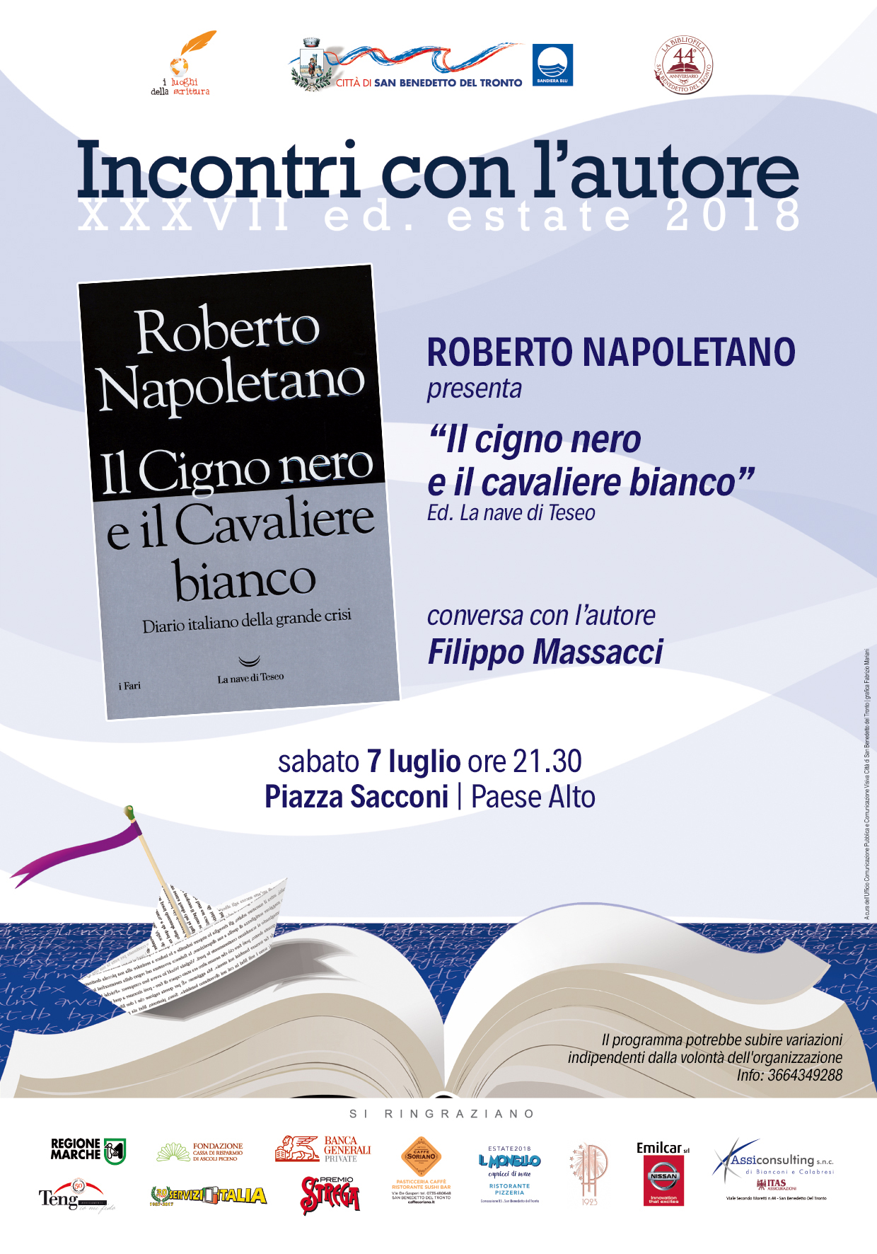 Il Cigno Nero e il bianco", Napoletano al Paese Alto di San Riviera Oggi