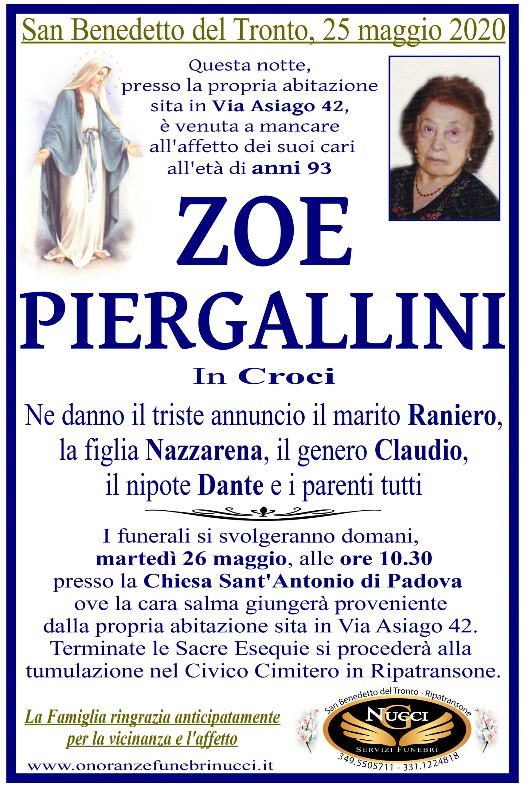 Zoe Piergallini Riviera Oggi