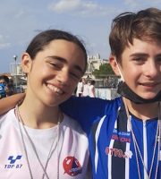 Valentina Grannò e Lorenzo Pistonesi felici dopo le doppie vittorie