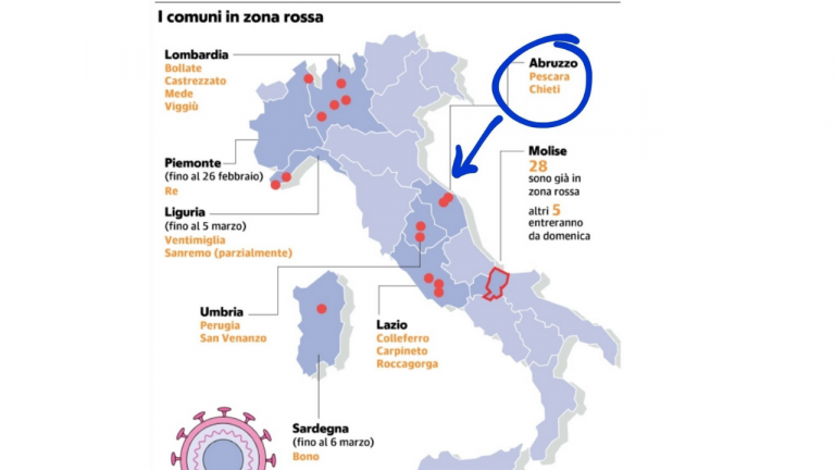 Pescara Chieti E Altri 17 Comuni Da Oggi In Zona Glonaabot