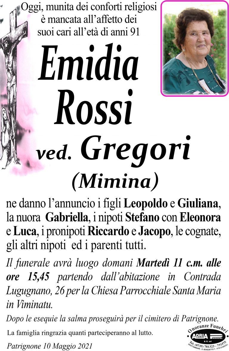 Emidia Rossi Riviera Oggi