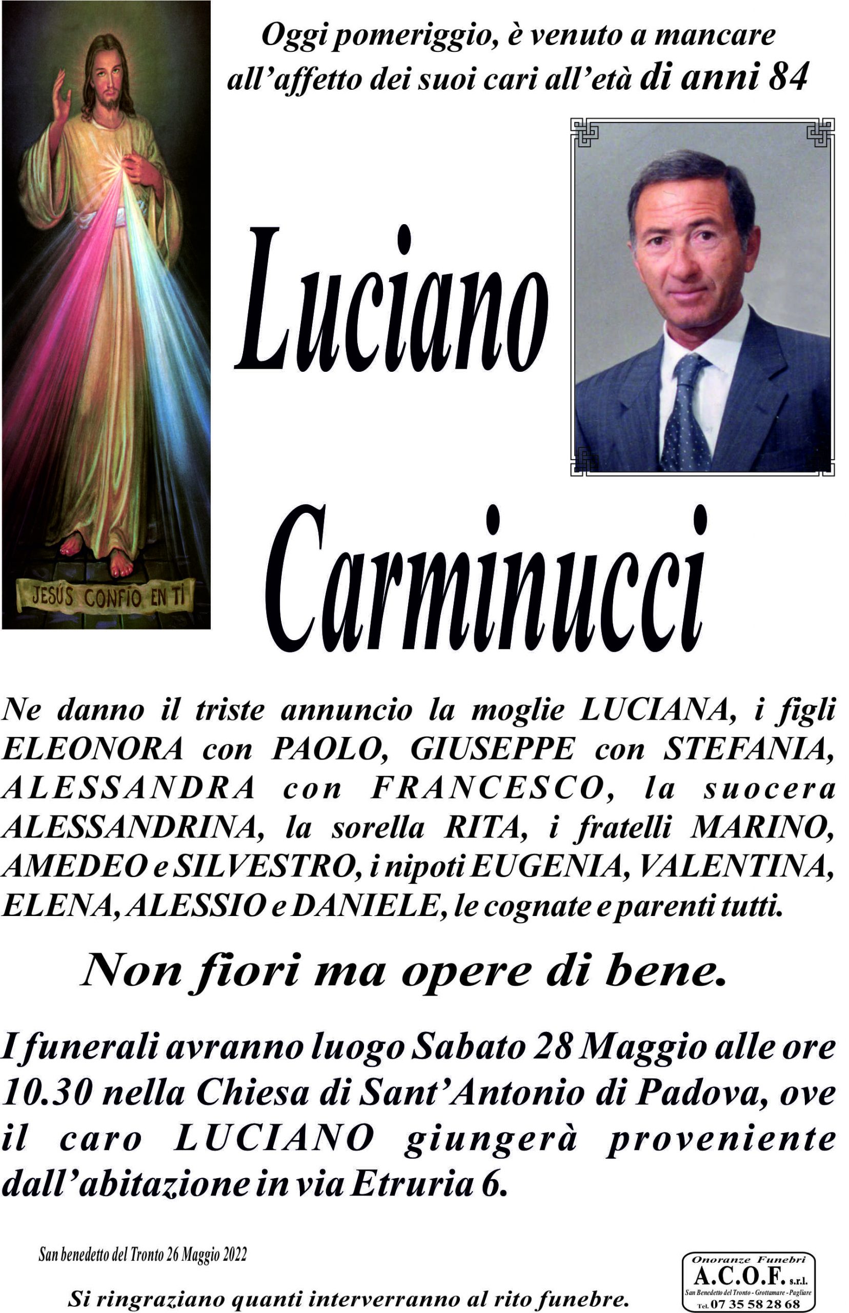 Luciano Carminucci Riviera Oggi