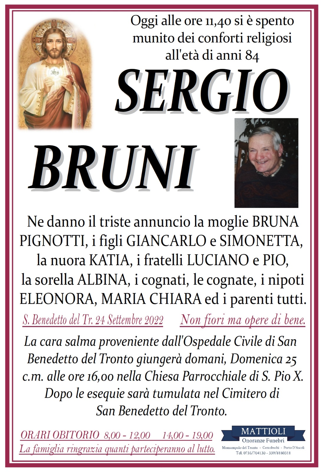 Sergio Bruni Riviera Oggi