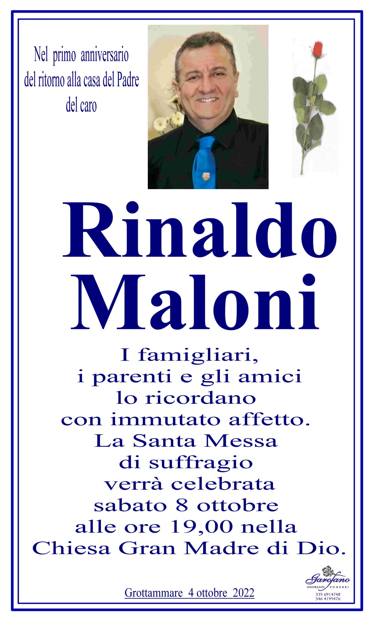 Anniversario Rinaldo Maloni - Riviera Oggi