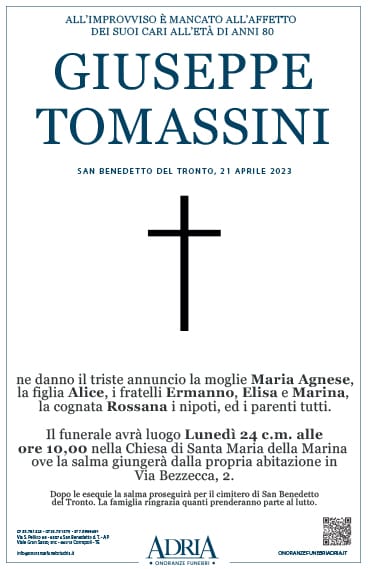 Giuseppe Tomassini Riviera Oggi