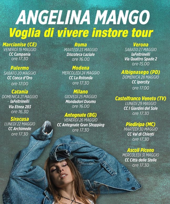 Angelina Mango, vincitrice di Amici 22, a Castel di Lama. Appuntamento a  mercoledì 31 Maggio - Riviera Oggi