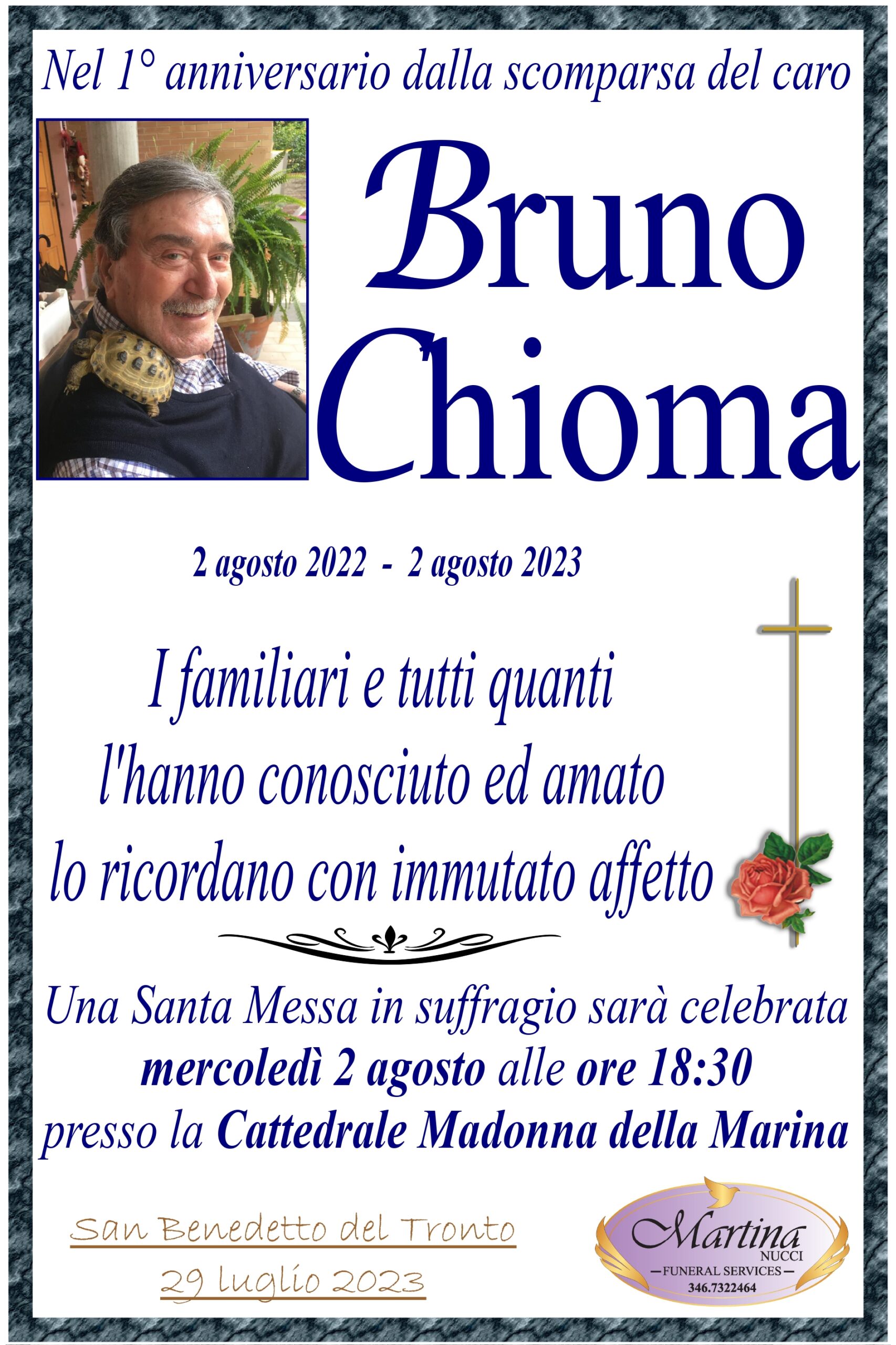 Anniversario Bruno Chioma