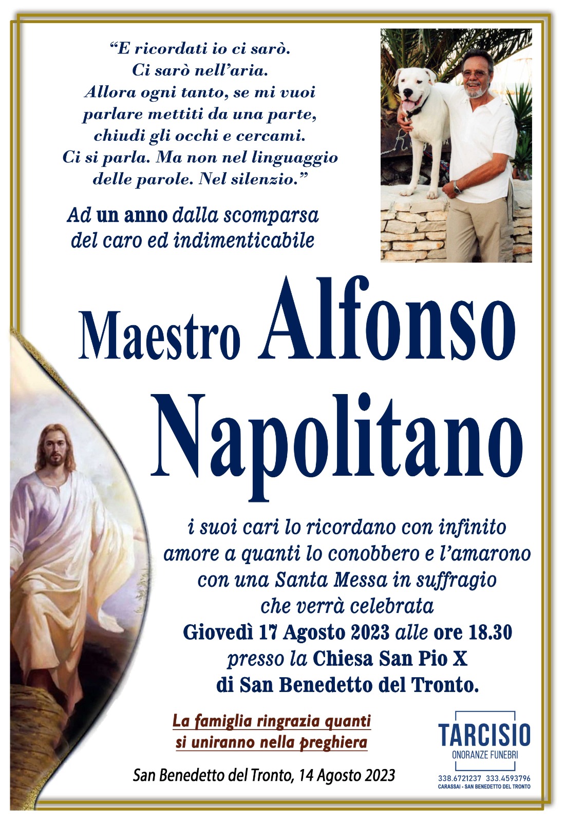 Anniversario Alfonso Napolitano
