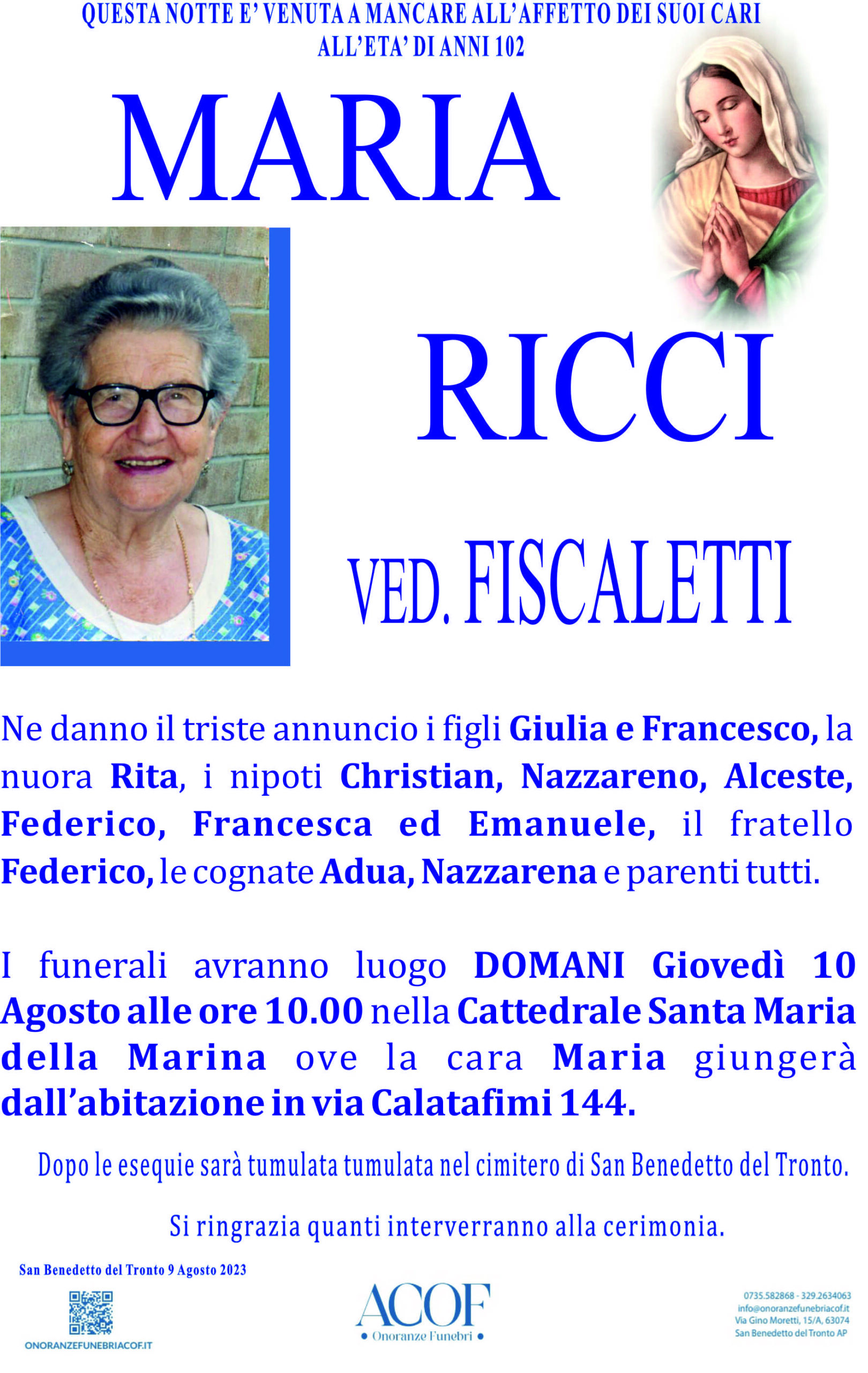 Maria Ricci - Riviera Oggi