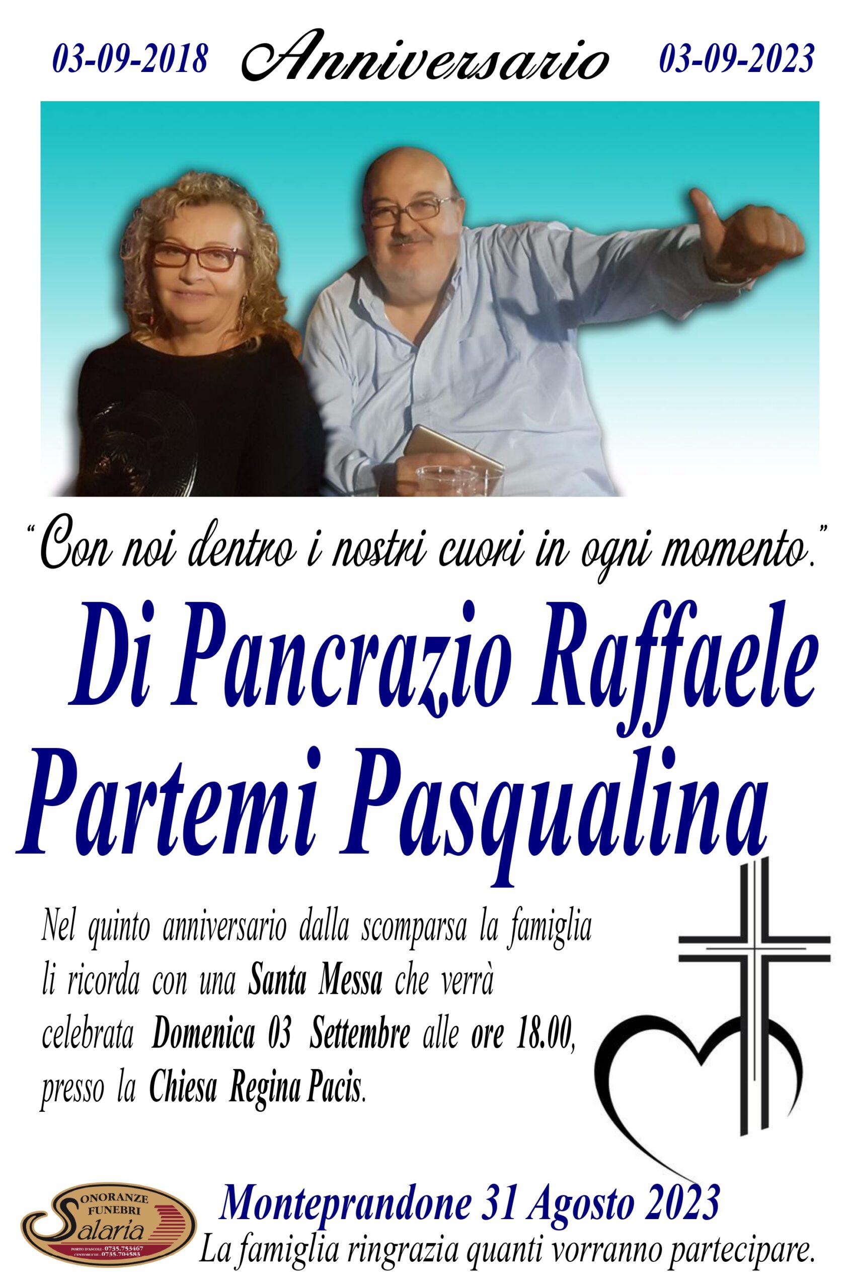 Anniversario Raffaele Di Pancrazio e Pasqualina Partemi