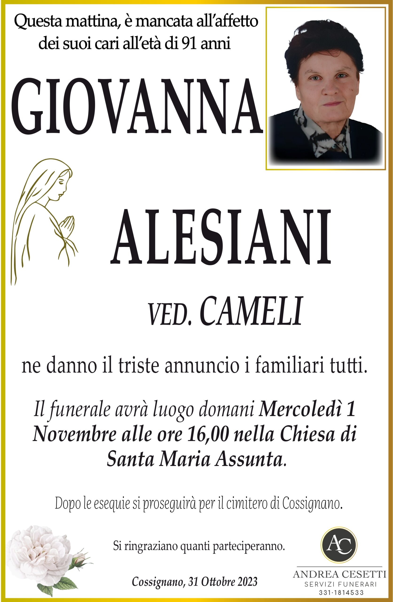 Giovanna Alesiani - Riviera Oggi