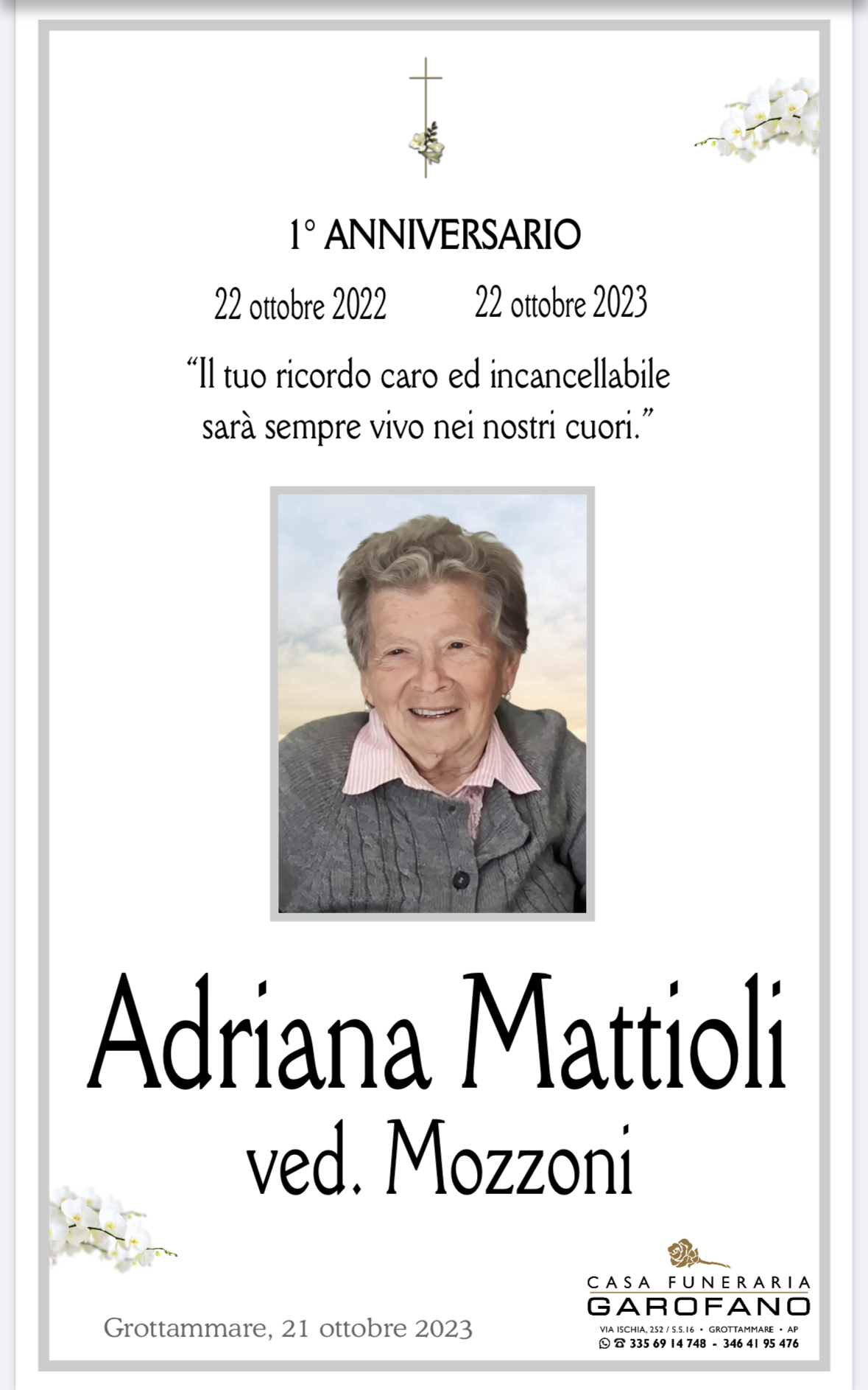 Anniversario Adriana Mattioli