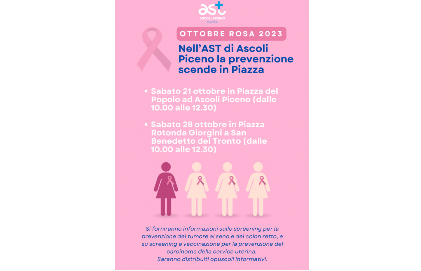 Ottobre Rosa 2023: l'AST Ascoli Piceno organizza due giornate per ...