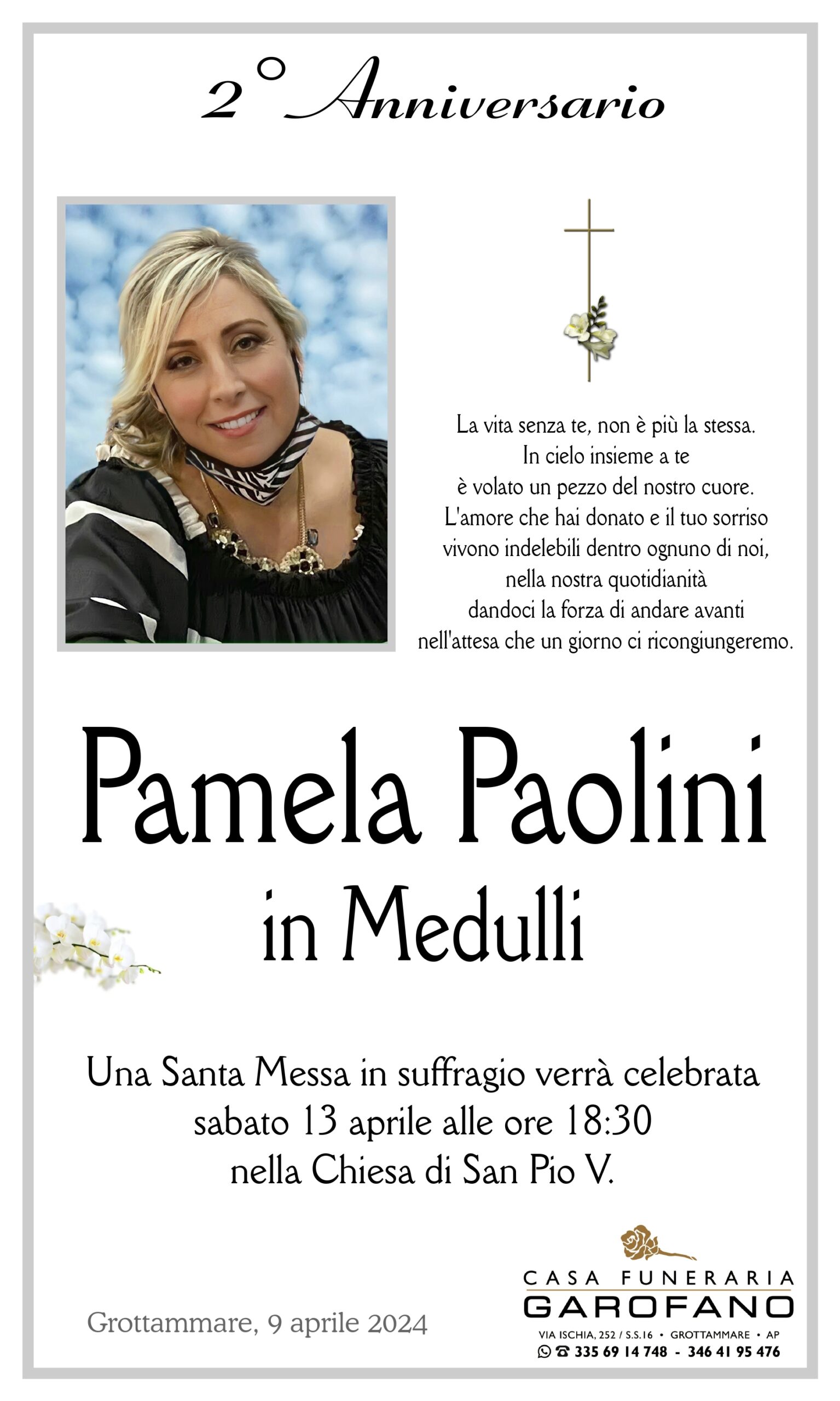II anniversario Pamela Paolini