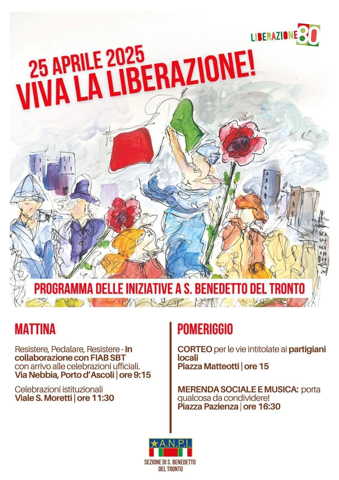 25 aprile Festa della Liberazione, l'Anpi di San Benedetto ha ...