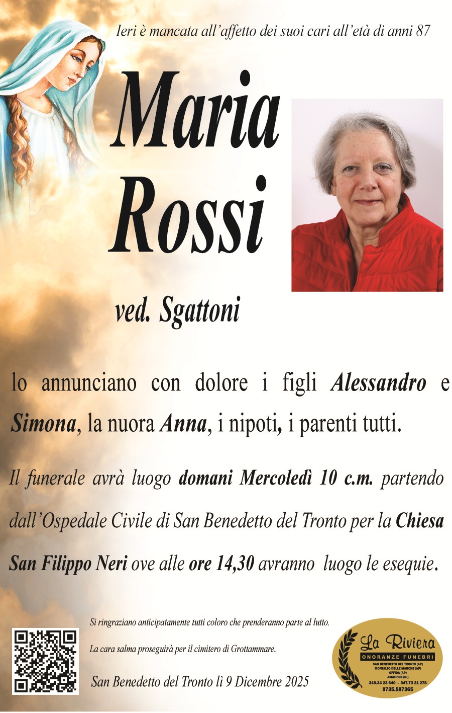 Maria Rossi - Riviera Oggi